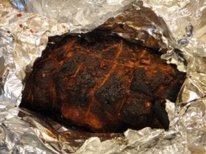 Resting pork butt
