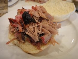 Pulled pork sandwich