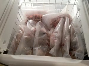 Freezing leftover pork butt in FoodSaver bags