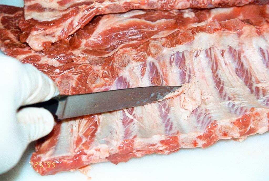 Trimming fat from the bone side