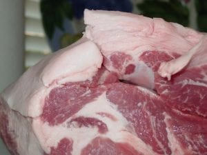 Fat cap on pork butt