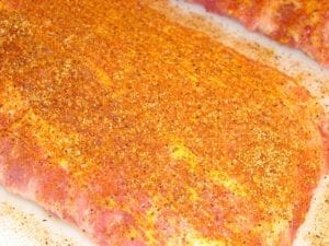 Close-up of rub detail