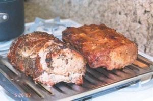 Loins after 500°F browning in oven