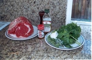 Prime rib ingredients