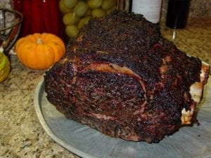 Prime rib after cooking