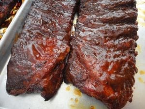 Sauce applied to spareribs