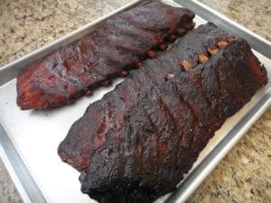 Finished spareribs