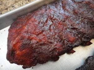 Close-up of spareribs