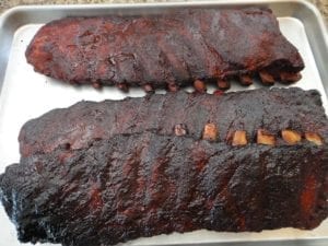 Three slabs of almost fall-off-the-bone tender spareribs