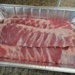 Spareribs in foil pan