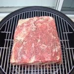 Short ribs on the top cooking grate