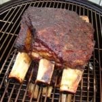 Short ribs during final hour of cooking