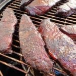 Close-up of finished short ribs