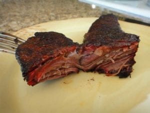 Interior view of short rib