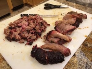 Pulled pork smoke ring