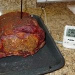 Beef rib roast before searing in the oven