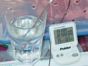 Measuring refrigerator temperature