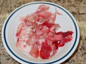 Trimmed fat after aging