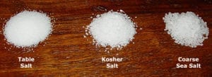 Types of salt