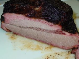 Whole brisket smoke ring