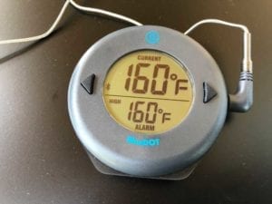 Meatloaf hits 160F