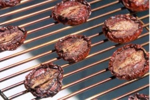 Close-up of smoke-dried tomatoes