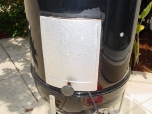 Cord exiting WSM through upside down access door