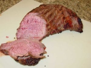 Medium-rare tri-tip roast
