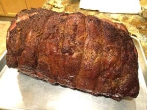 Roast removed from the WSM