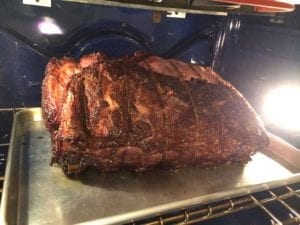 Searing rib roast in hot oven
