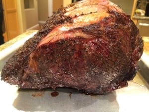 Crusty end of rib roast