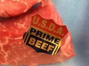 USDA Prime quality grade shield