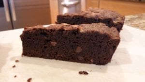 Perfect slice of brownie
