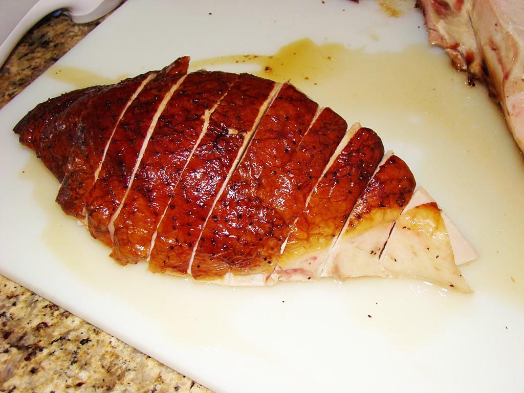 Whole sliced turkey breast