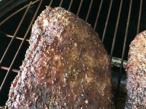Close-up of smoked meat