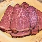 Meat slicer made quick work of slicing leftover pastrami