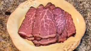 Meat slicer made quick work of slicing leftover pastrami