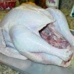 Turkey rinsed and patted dry