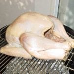 Turkey goes into the cooker