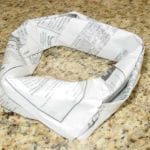 Newspaper donut