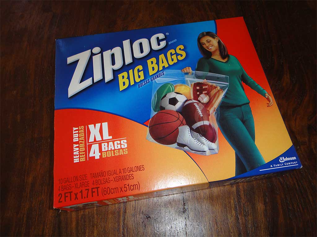 Ziploc Big Bags, X-Large - 4 bags