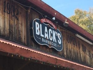 Black's Barbecue sign