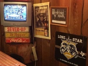 TV on old soda cases