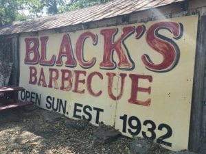 Old Black's sign