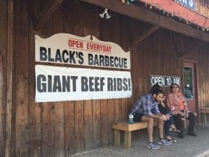 Front porch at Black's Barbecue