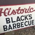 Another Black's Barbecue sign