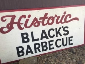 Another Black's Barbecue sign