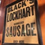 Old Black's sausage sign