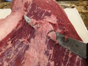 Trimming surface fat