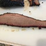 Single slice of brisket flat